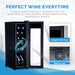 Newair 12 Bottle Freestanding Wine Fridge – 9.9" Stainless Steel - Perfect Wine Everytime