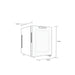 Newair 12 Bottle Shadow-T Series Wine Fridge – 9.9" Black - Fridge Dimensions Shown