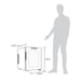 Newair 12 Bottle Shadow-T Series Wine Fridge – 9.9" Black - Fridge Dimensions with Comparison