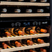 Newair 160 Bottle Dual Zone Wine Fridge – 27" Stainless Steel - Close up view of the Controls