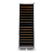 Newair 160 Bottle Dual Zone Wine Fridge – 27" Stainless Steel - Front View - Empty Shelves - Closed Door