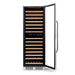 Newair 160 Bottle Dual Zone Wine Fridge – 27" Stainless Steel - Front View - Empty Shelves - Open Door