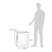 Newair 16 Bottle Shadow Series Freestanding Wine Fridge – 16.9" Black - Fridge Dimensions with Comparison to a Human Height