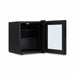 Newair 16 Bottle Shadow Series Freestanding Wine Fridge – 16.9" Black - Front Left View Studio Image - Empty - Opened