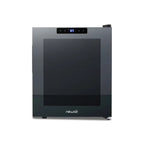 Newair 16 Bottle Shadow Series Freestanding Wine Fridge – 16.9" Black - Front View Studio Image - Closed