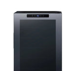 Newair 24 Bottle Shadow Series Wine Fridge – 16.9" Black - Close up view of the controls
