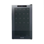 Newair 24 Bottle Shadow Series Wine Fridge – 16.9" Black - Front View Studio Image - Closed