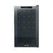 Newair 24 Bottle Shadow Series Wine Fridge – 16.9" Black - Front View Studio Image - Closed