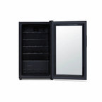Newair 24 Bottle Shadow Series Wine Fridge – 16.9" Black - View Studio Image - Empty - Opened
