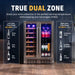 Newair 24" Dual-Zone Wine & Beverage Cooler – Stainless Steel - Store your wine and beverages in the perfect serving temperature