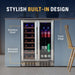 Newair 24" Dual-Zone Wine & Beverage Cooler – Stainless Steel - Stylish Built In Design