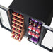 Newair 24" Dual-Zone Wine & Beverage Cooler – Stainless Steel - Top View of the fridge while showing the wine and beverages