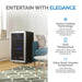 Newair 28 Bottle Freestanding Wine Fridge – 18.9" Stainless Steel - Entertain with Elegance - Features Shown