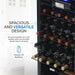 Newair 33 Bottle Freestanding Wine Fridge – 18.9" Stainless Steel - Spacious and Versatile Design