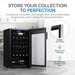 Newair 33 Bottle Freestanding Wine Fridge – 18.9" Stainless Steel - Store your collection to perfection