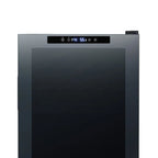 Newair 33 Bottle Shadow Series Dual Zone Wine Fridge – 19.5" Black - Close up view of the controls