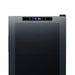 Newair 33 Bottle Shadow Series Dual Zone Wine Fridge – 19.5" Black - Close up view of the controls