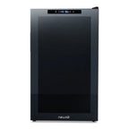 Newair 33 Bottle Shadow Series Dual Zone Wine Fridge – 19.5" Black - Front View Studio Image - Empty Inside