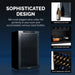 Newair 33 Bottle Shadow Series Dual Zone Wine Fridge – 19.5" Black - Sophisticated Design