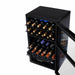 Newair 33 Bottle Shadow Series Dual Zone Wine Fridge – 19.5" Black - Top View of the Fridge with wines