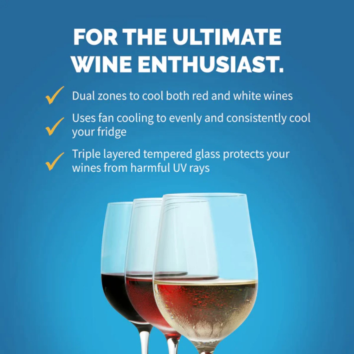 Newair 46 Bottle Dual Zone Wine Cooler – 23.5" Black Stainless Steel - For the Ultimate Wine Enthusiast