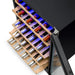 Newair 46 Bottle Dual Zone Wine Cooler – 23.5" Black Stainless Steel - Top View of the fridge with Wines Shown