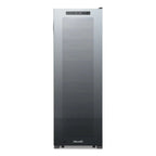 Newair 56 Bottle Shadow Series Dual Zone Wine Fridge – 16.9" Black - Front  View Studio Image - Empty - Closed