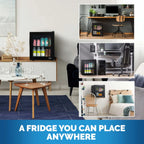 Newair 60-Can Freestanding Beverage Fridge – 16.75" Black - A fridge you can place anywhere