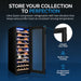 Newair 62 Bottle Shadow Series Freestanding Wine Fridge – 16.9" Black - Store your Collection to Perfection