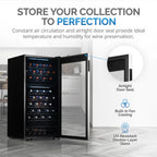Newair 76 Bottle Dual Zone Wine Fridge – 23" Stainless Steel - Store your collection to perfection