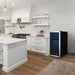 Newair 76 Bottle Dual Zone Wine Fridge – 23" Stainless Steel - Wine Fridge shown in the Kitchen