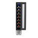 Newair 7 Bottle Built In Wine Fridge – 5.9" Stainless Steel - Front View - Loaded Shelves - Open Door