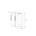 Newair 8 Bottle Shadow-T Series Wine Fridge – 10.2" Black - Fridge Dimensions Shown