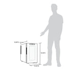 Newair 8 Bottle Shadow-T Series Wine Fridge – 10.2" Black - Fridge Dimensions with Comparison