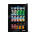 Newair 90-Can Freestanding Beverage Fridge – 17″ Black - Front view loaded inside closed door