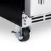 Newair 90-Can Outdoor Beverage Fridge – 15″ Built-In/Freestanding - Close up view of the caster with lock