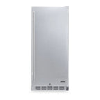 Newair 90-Can Outdoor Beverage Fridge – 15″ Built-In/Freestanding - Front view closed door