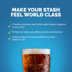 Newair 90 Can Freestanding Beverage Fridge – 17" Stainless Steel - Make your stash feel world class