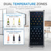 Newair 98 Bottle Dual Zone Wine Fridge – 23" Stainless Steel - Dual Temperature Zones Upper and Lower