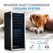 Newair 98 Bottle Dual Zone Wine Fridge – 23" Stainless Steel - Whisper Quiet Compressor Cooling System