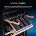 Newair ESTATE 160 Bottle Wine Fridge – 29" Stainless Steel - Display Shelf for Presentation