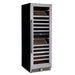 Newair ESTATE 160 Bottle Wine Fridge – 29" Stainless Steel - Front Left View - Empty Shelves