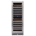 Newair ESTATE 160 Bottle Wine Fridge – 29" Stainless Steel - Front View - Empty Shelves