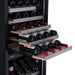 Newair ESTATE 160 Bottle Wine Fridge – 29" Stainless Steel - Racking with Wines Shown
