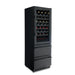 Newair ESTATE 24" Premium Dual Zone Wine Fridge & Beverage Center - Front Left View - Loaded Shelves - Closed Door
