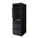 Newair ESTATE 24" Premium Dual Zone Wine Fridge & Beverage Center - Front Right View - Empty Shelves - Closed Door