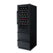 Newair ESTATE 24" Premium Dual Zone Wine Fridge & Beverage Center - Front Right View - Loaded Shelves - Closed Door