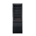 Newair ESTATE 24" Premium Dual Zone Wine Fridge & Beverage Center - Front View - Empty Shelves - Closed Door