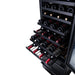 Newair ESTATE 24" Premium Dual Zone Wine Fridge & Beverage Center - Top View of the Adjustable Wine Racks of the Fridge