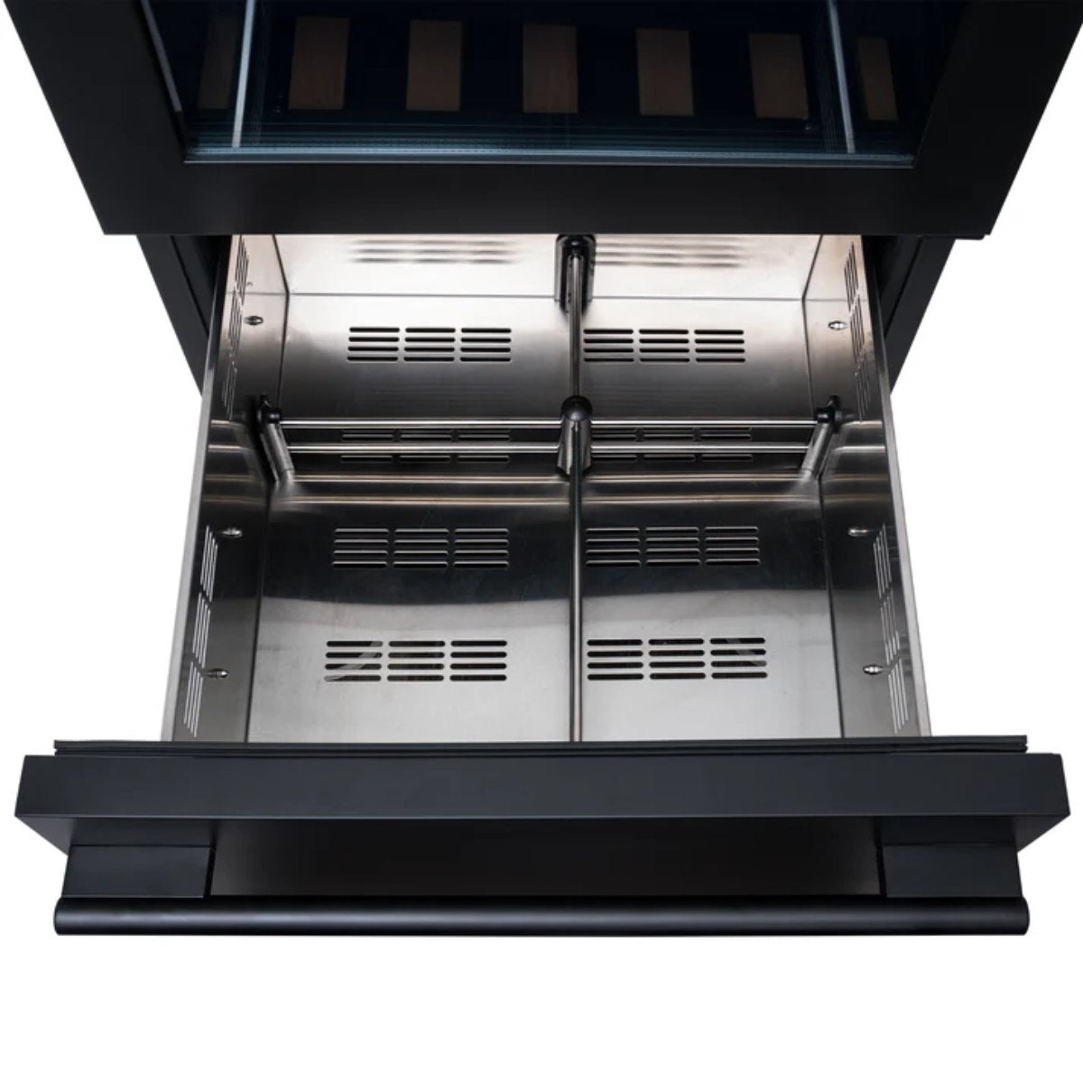 Newair ESTATE 24" Premium Dual Zone Wine Fridge & Beverage Center - Top View of the Fridge Cabinet